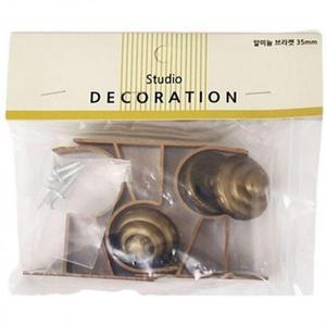 커텐소품 엔틱 브라켓세트 커튼브라켓 3P 35mm (3iFpu)