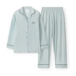 [롯데백화점]오르시떼 여성 F007 아나스블루 긴소매 상하 OR25SFGEF007