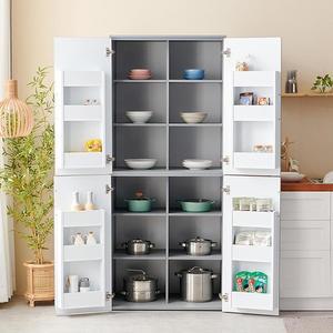 수납장 4도어 냉장고형 6colors 800 광폭 팬트리장-상하부