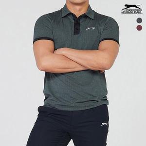 슬레진저 남성 헤링본 카라 반팔 티셔츠