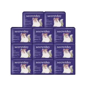 [시크릿데이]시크릿데이 러브 생리대 오버나이트 10p X 11팩