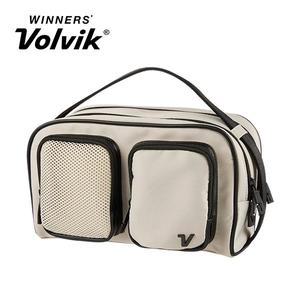 [볼빅] 퍼포먼스 2포켓 투웨이 남성용 골프 파우치 베이지