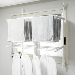 빨래건조대 베란다 창틀건조대 빨래대 창문형 접이식 2단