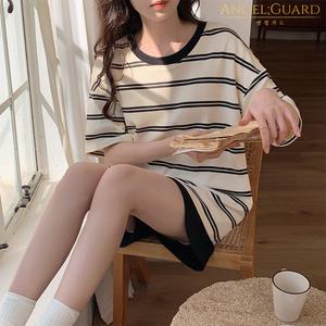 엔젤가드 홈웨어세트 캡내장잠옷 여성파자마 반팔 바지 노브라티셔츠 브라캡 상하세트 여자