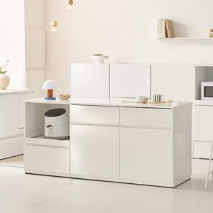 나무뜰 시오 E0 이지수납 광파오븐 아일랜드 홈바 식탁 렌지대 수납장 1800X600 YDF283C