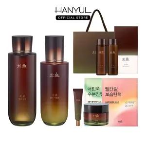 [내일도착/스킨+에멀전 추가증정]한율 송담 탄력 기초 세트(스킨+에멀전+아이크림+크림)