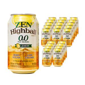 티젠 젠하이볼향 레몬 0.0 350mlX24캔