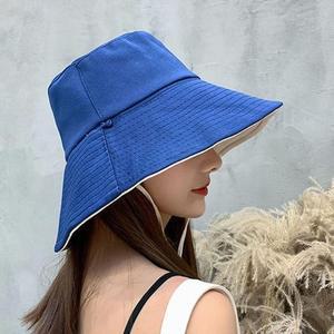 고품질 양면 버킷햇 햇빛차단 여성 챙 모자 벙거지 여름 넒은 여성버킷햇 여름벙거지모자 (WFHVTUM)
