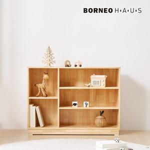 [보루네오하우스]보루네오 엘리브 고무나무 원목 복합 교구장 1000 bk167