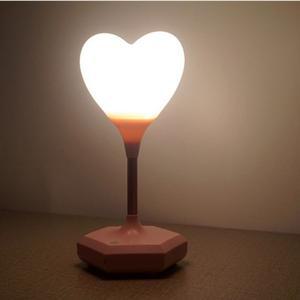 터치 실리콘 무드등 하트 취침등 수유등 침실 조명 감성 무선 탁상 램프