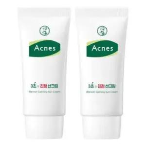 아크네스 3초 진정 선크림 50g x2개