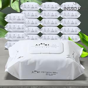 유아용 물티슈 두툼한 대용량 캡형 100매 20팩