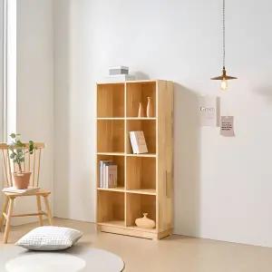 리빙프레젠트 고급 내추럴 원목 4단 책장 715 1480