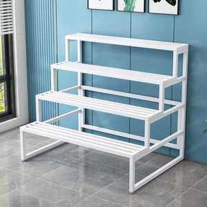 4단 화분 진열대 원목 정리대 계단형 랙  화분거치대