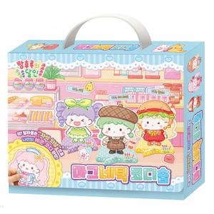 탕후루의 달인 마그네틱 코디숍 역할놀이 종이인형 코디 자석스티커 장난감 유아 어린이