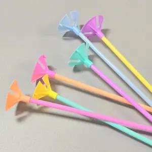 풍선 막대 손잡이 30p 랜덤 색상/꽃풍선/장식/스탠드/아트/스틱/행사/꽂이/풍선대/스틱컵/풍선컵/거치대