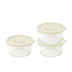 글라스락 렌지쿡 촉촉한 햇밥용기 원형 코코넛 밀크 용기