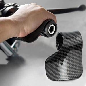 공용 탄소 섬유 오토바이 가속기 보조 그립 크루즈 컨트롤 핸들 바 손목 받침대 모토 액세서리