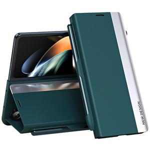 갤럭시Z폴드7 제트지 터치펜 포함 펜슬롯 플립 가죽 핸드폰 케이스