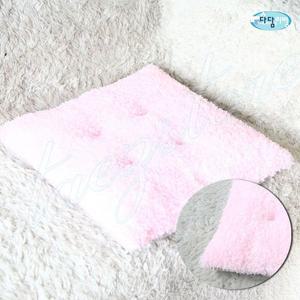 [오너클랜]빵빵이방석 양털/핑크 쿠션방석 겨울방석 따뜻한방석