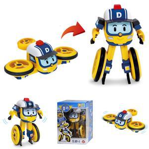 로보카폴리 드로니 변신 로봇 피규어 사막 구조대 로보트 4인치 미니 드론모양 캐릭터