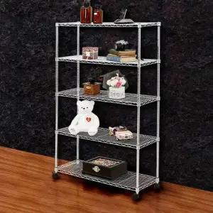 홈메탈선반 900 5단 메탈렉 바퀴달린수납장 이동식 랙 철제선반 앵글 조립식앵글 앵글선반