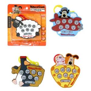 월레스와 그로밋 LED 핑거 두더지 게임/순발력 미니 휴대용 게임기 가방고리 장식