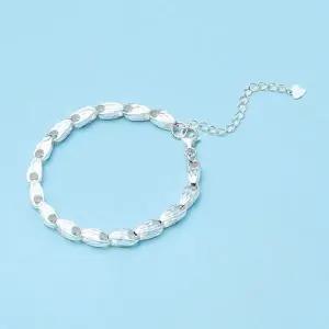 [NS홈쇼핑](단)J제이]국산 순은 99.9% 볼륨 컷팅체인 팔찌(2.5돈)[35341608]