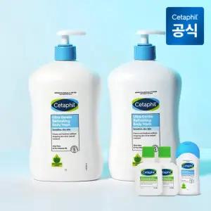 세타필 젠틀 바디워시 리프레싱 (산뜻한향) 1L 2개+로션 29ml 2개+바디워시 50ml