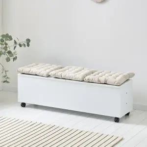 벤치 수납장 바퀴형 120cm P0000RYA