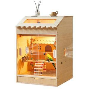 원목 사육장 파충류 40x30x30cm 크레스티드게코 도마뱀 은신처