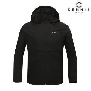 [데니스골프][DENNIS] X애스펀 (방송상품) 남성 썸머 에어핏 메쉬 후드탈부착 점퍼 블랙_RAQMMJK201