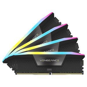 [미국배송] 코르세어 복수 RGB DDR5 RAM 96GB(4x24GB) 5600MHz CL40 인텔 XMP iCUE 호환 컴퓨터 메모리 - 블랙(CMH96GX5M4B5600C40)