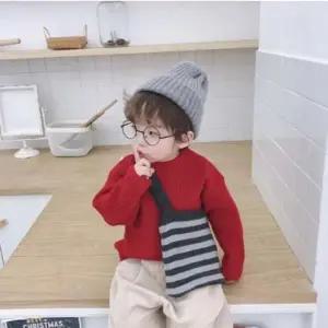 스트라이프 니트 가방