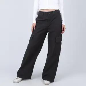 리바이스 여성 면바지 배기 카고 블랙 A60770003