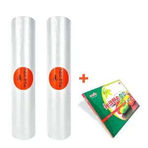 마더 크린 다용도 위생 비닐 롤백 봉지 특대형40x50cm500매 2개