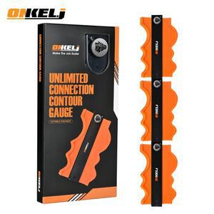 무제한 연결 윤곽 게이지 프로파일 도구   잠금   목재 측정 눈금자 타일 Meethulp
