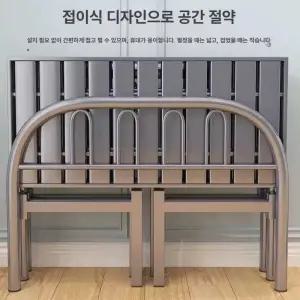 접이식 철제 침대 프레임 철재 원룸 바네스데코