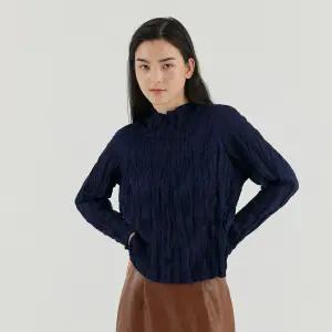 핸드메이드 크리즈 미들넥 블라우스_HPBLF024H32