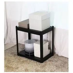 고릴라렉 블랙 600 2단 60cm 1P 앵글선반 조립식선반  고릴라렉 고릴라렉블랙 앵글선반