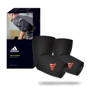 아디다스 남성 엘보 팔꿈치 보호대 아대 블랙 레드 XL