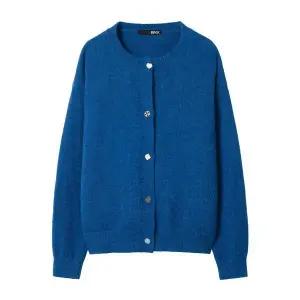 [BNX]데일리 라운드 버튼 포인트 니트 가디건 BX3CD001L0 _P404284146