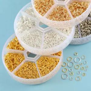 (코어무역) 다용도 DIY 악세서리 키링 부자재 비즈 팔찌 연결 고리 데코덴 작업 일반오링