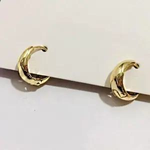 18k 큐빅감성 원터치 링 귀걸이 하트