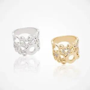 14Kgp 캐주얼반지 큐빅 패션 링 럭셔리