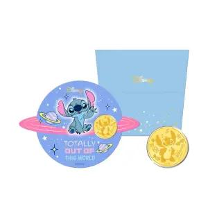 [디즈니]  스티치_갤럭시 24K 순금 코인 0.1g