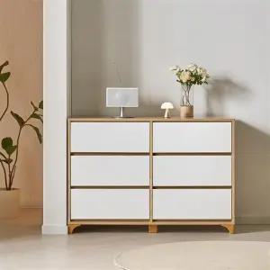 우아미가구 메가룸 E0 광폭 LPM 3단 와이드 서랍장 폭 480