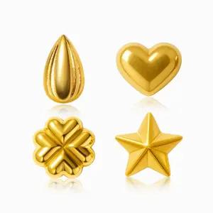 [한국금다이아몬드] 순금 행운 콩알금 미니 골드바 4종 택1 24K 0.5g