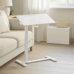 S200W 이동식 각도조절(90도) 보조 사이드테이블 스토퍼 책상 간이 테이블 탁