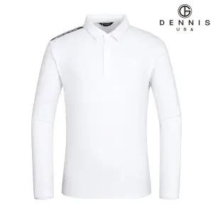 [데니스골프][DENNIS] 25FW신상 남성 소프트웜 피치기모 베이직 긴팔 카라티_NAQFMTS011